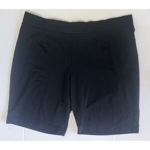 Pure Jill Women's Black Pull On Stretch Shorts Size 3X
